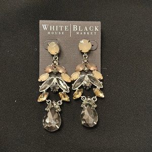 Brand new WHITE house BLACK market earrings. Never been worn!